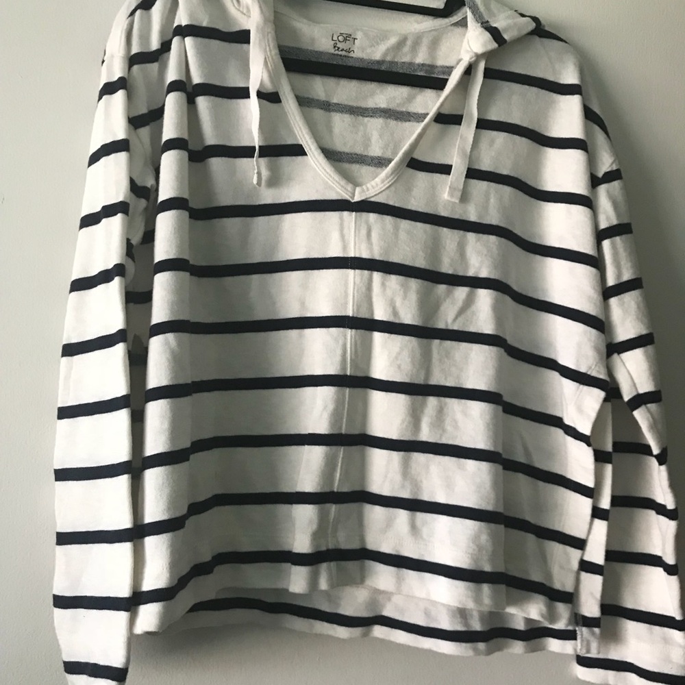 Loft beach striped sweater